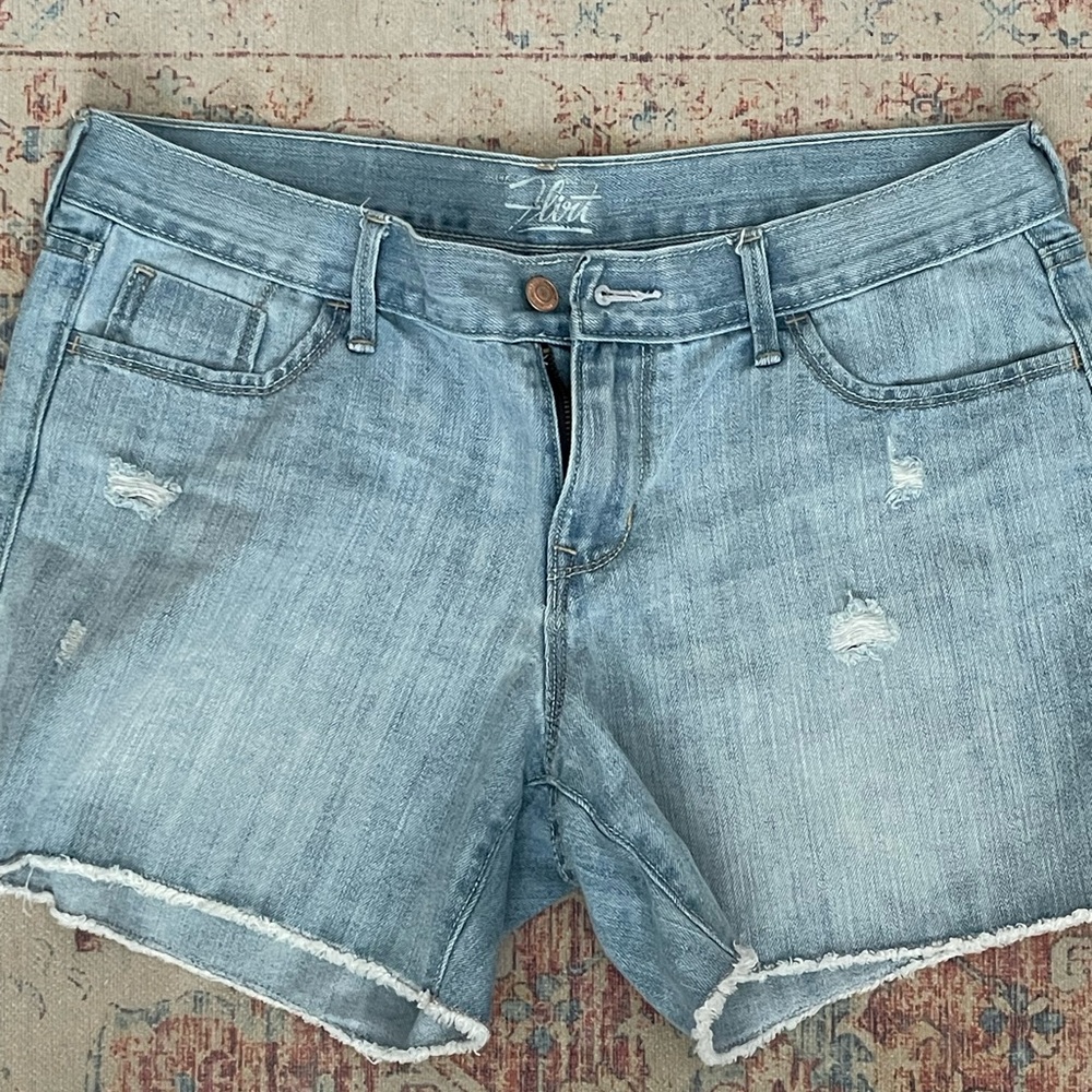 Old Navy Blue Distressed Denim Shorts